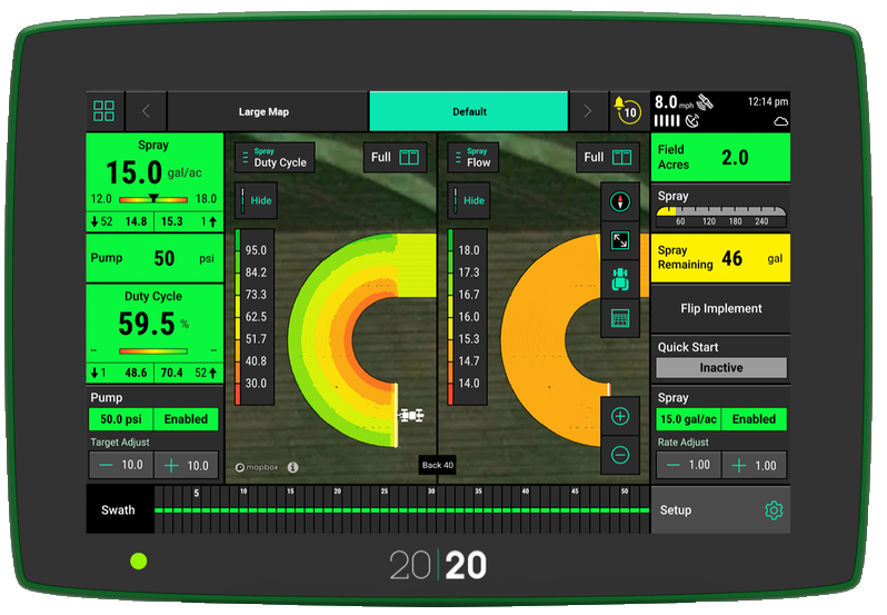 Full control from the cab
