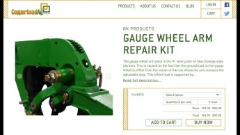 RK Gauge Wheel Arm Repair Kit Installation for JD 1700 Series